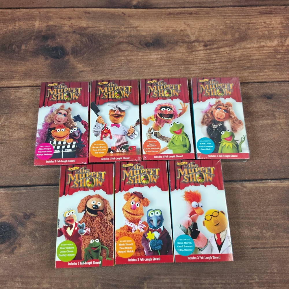 Time Life Best of The Muppet Show VHS Set 7 Tapes 4 new 3 used Jim Henson 2000
